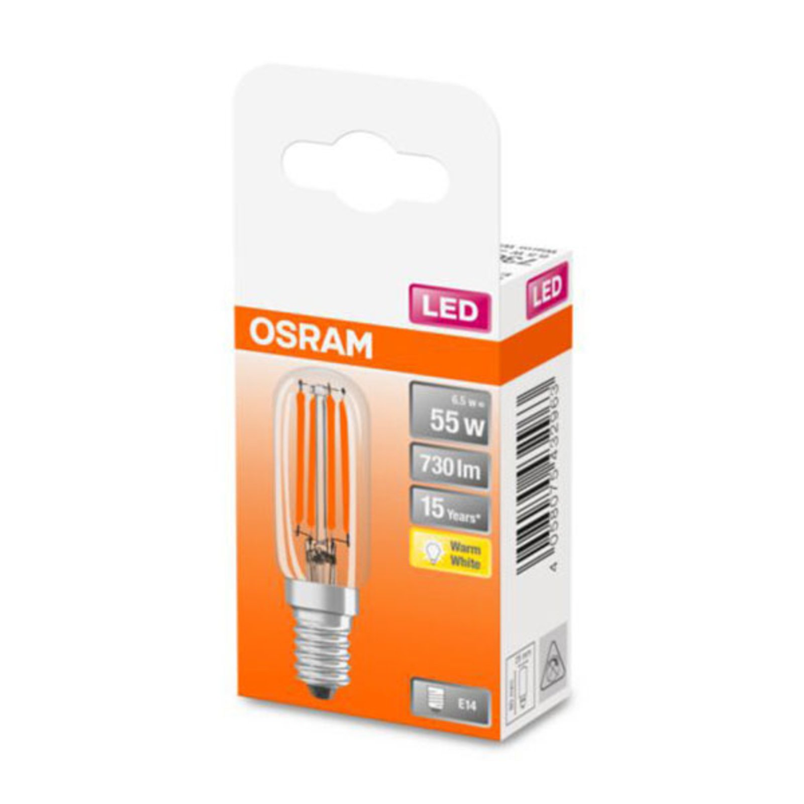 OSRAM LED-lampa Special T26 E14 6,5 W 827 filament