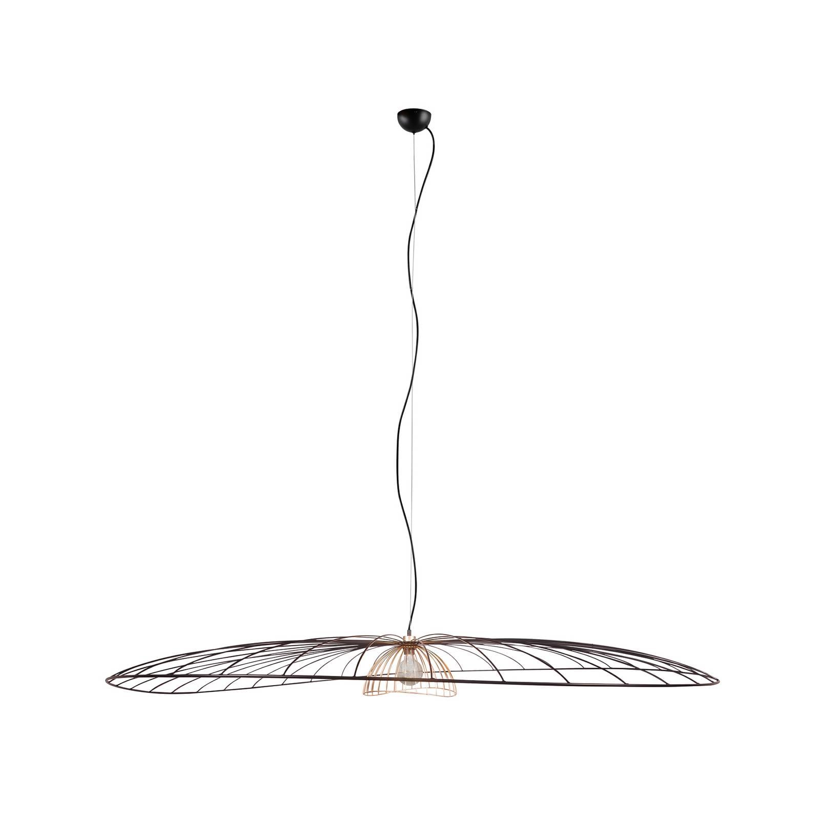 Hängeleuchte Lauris, schwarz matt, Ø 200 cm, Metall, E27