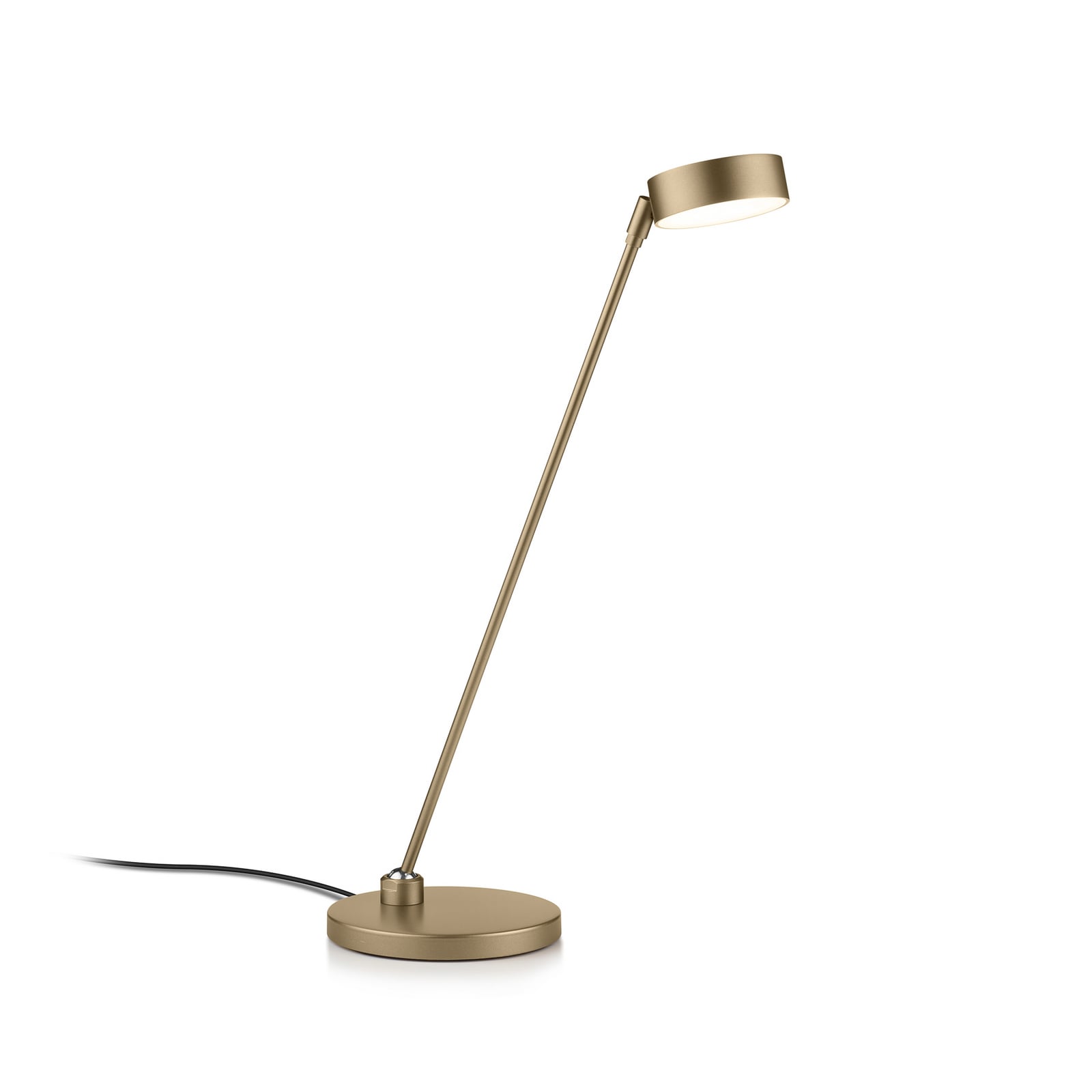 Candeeiro de mesa LED Yori em bronze com efeito, altura 50 cm, controlo por
