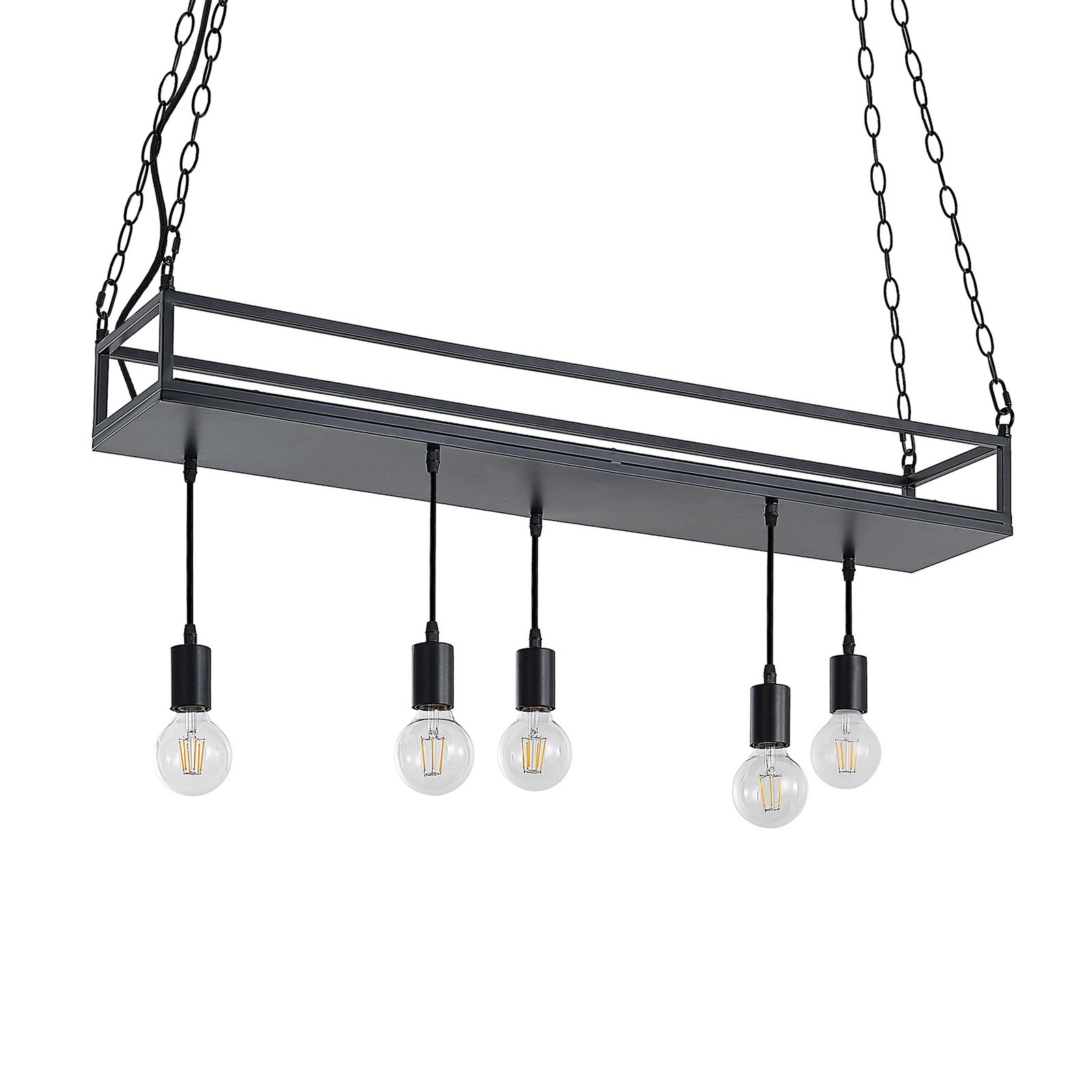 Kirista 5 Candeeiro Suspenso Black - Lindby