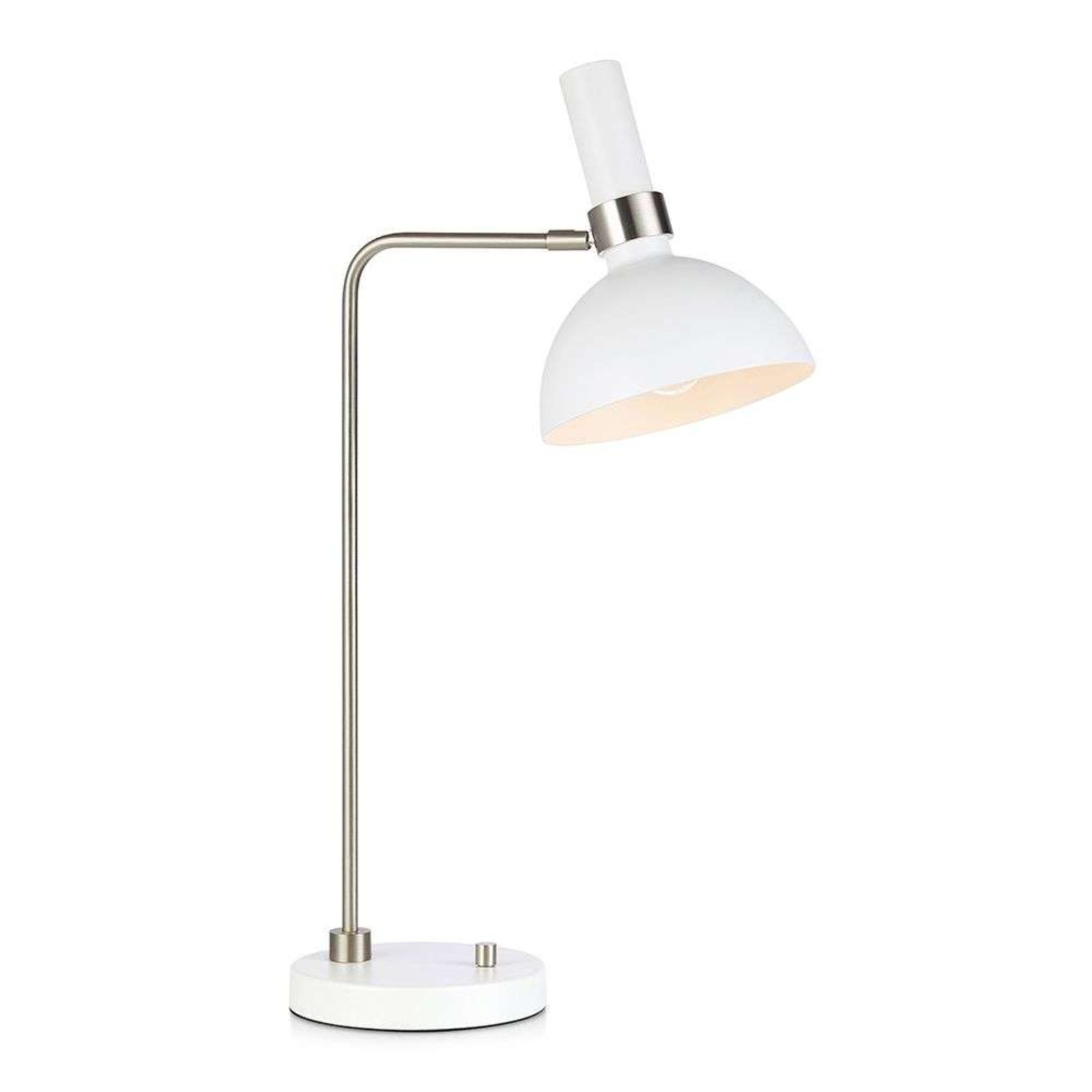 Larry Stolní Lampa White/Steel - Markslöjd