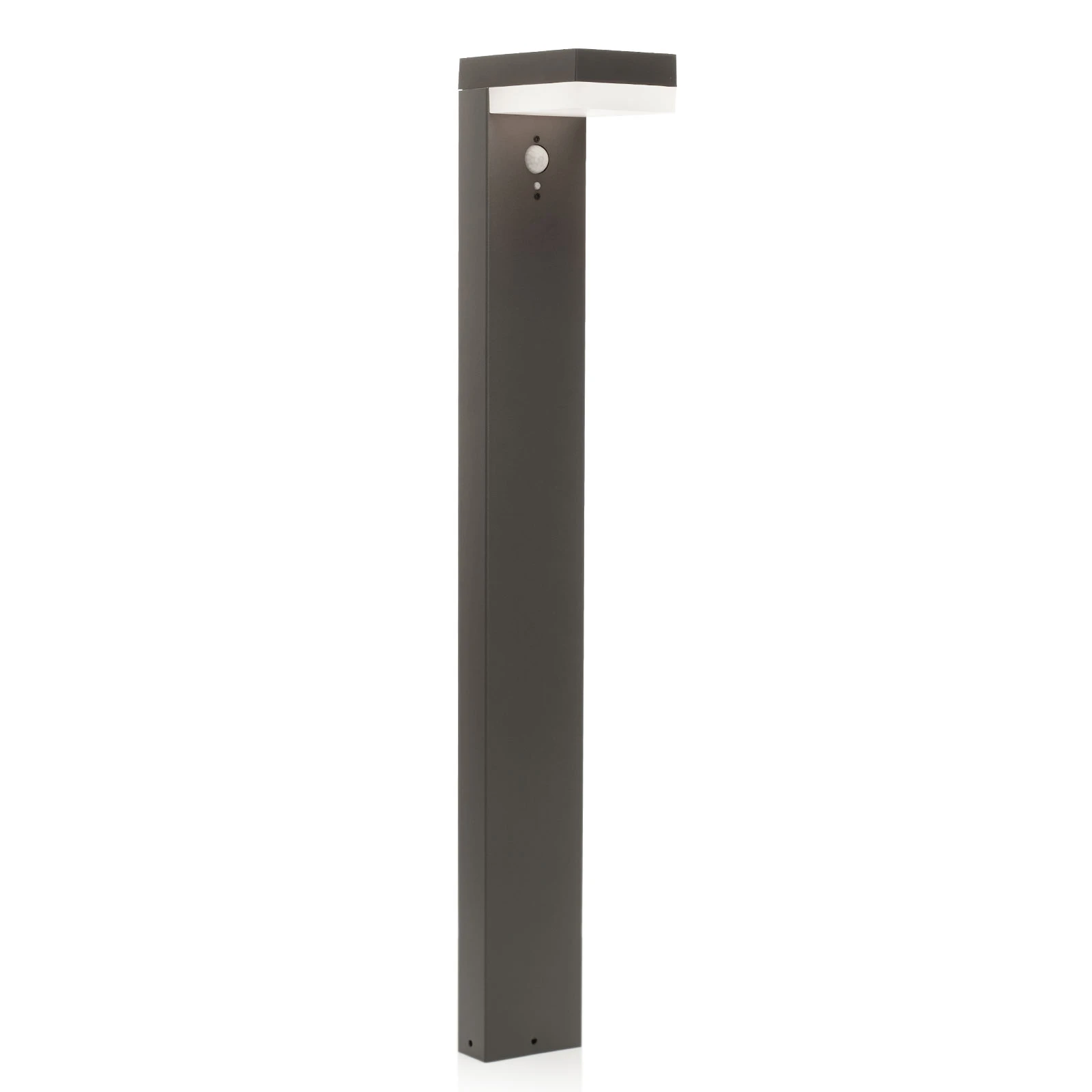 Lindby LED-Solar-Pollerleuchte Chioma, anthrazit, Sensor