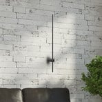 Applique murale LED Swing, hauteur 60 cm, CCT, métal, noir