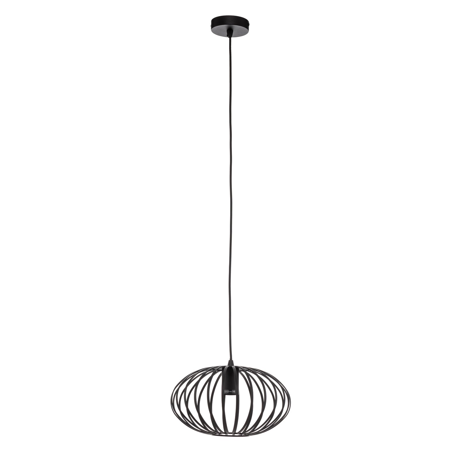 Lindby Maivi pendant light, black, 30 cm, iron, cage