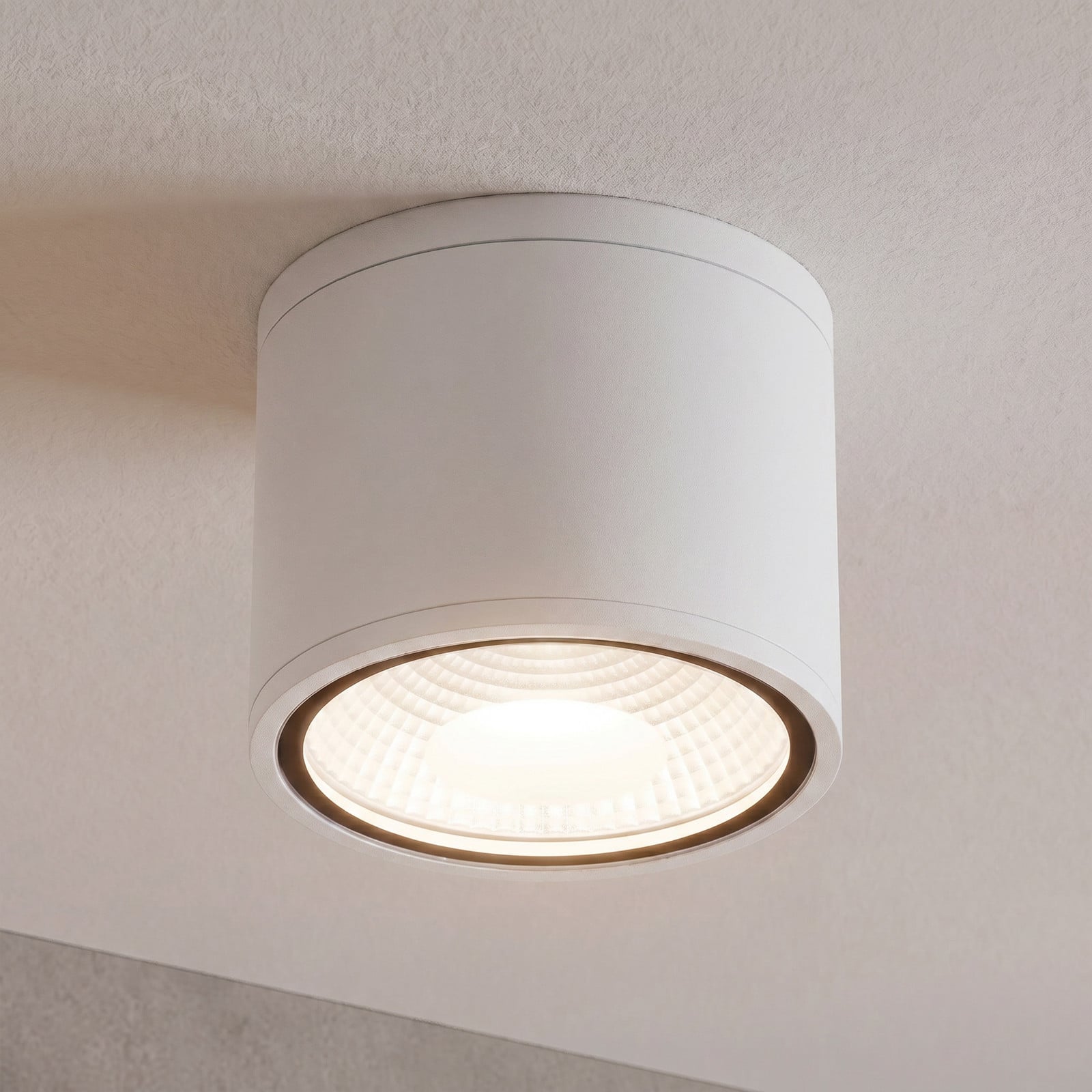 Projetor de teto LED Sputnik IP65 Ø 14,5 cm branco