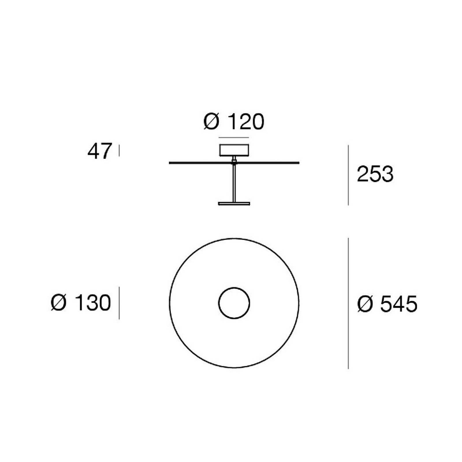 LED-Deckenleuchte Stilo_S, weiß, Ø 55 cm günstig online kaufen