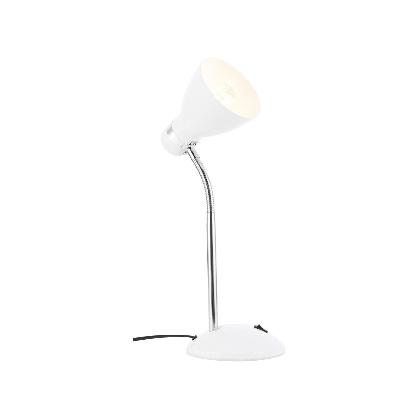 Lampada da tavolo Allison, bianco, altezza 33,5 cm, metallo