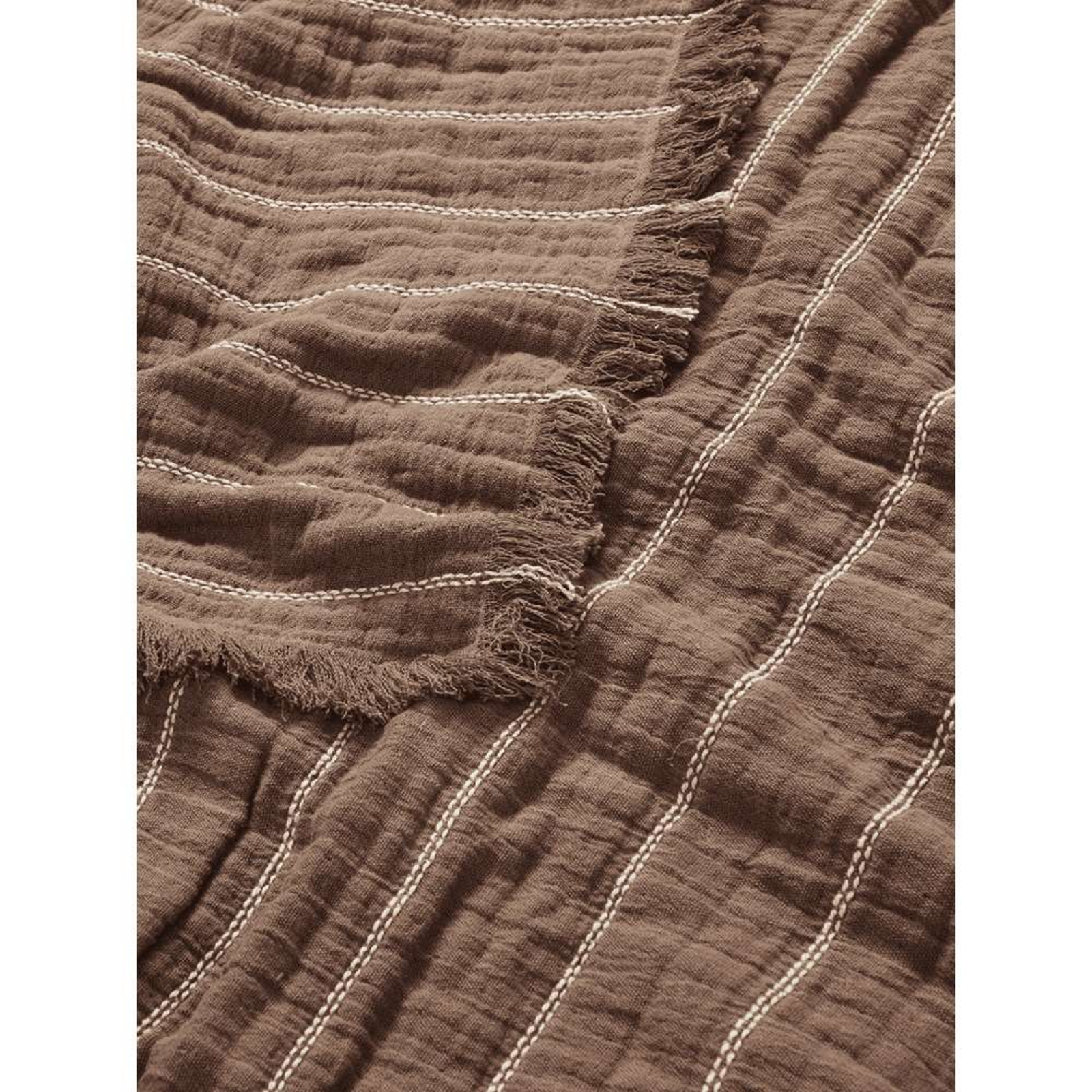 Aires Bedspread Double Stone - ferm LIVING