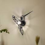 Wall lamp W-053 Lasercut, black bird design