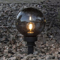Bola decorativa de exterior Orby en negro, Ø 20 cm