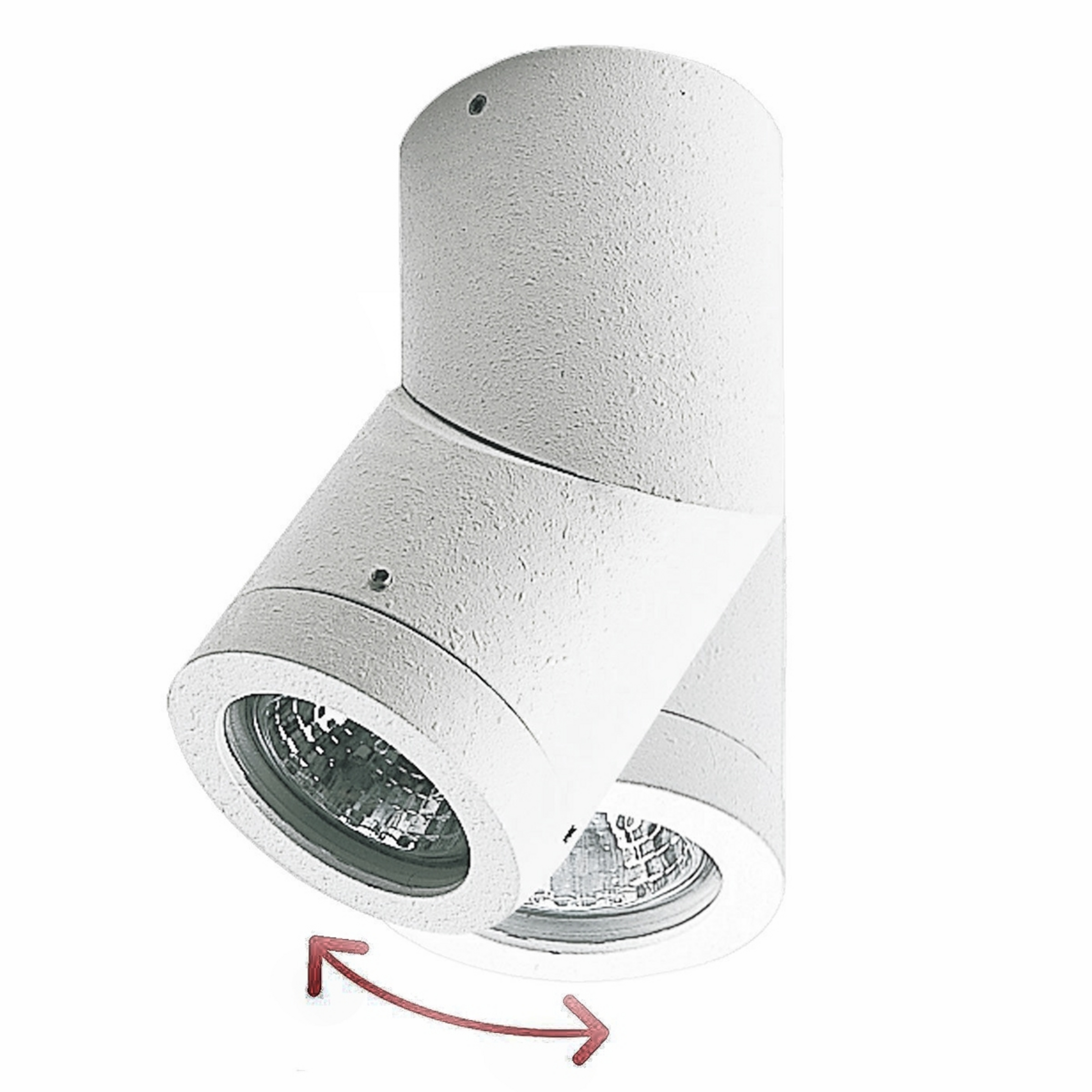 Strahler Soleo, IP44, schwenkbar, Aluminium
