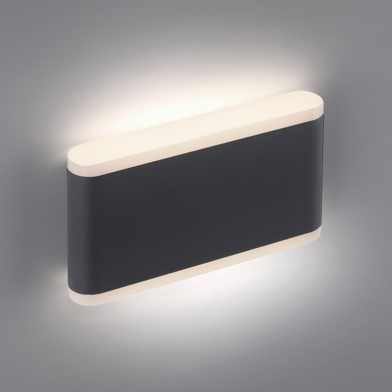 Aplique LED de exterior Elsa IP65, anchura 17,5 cm
