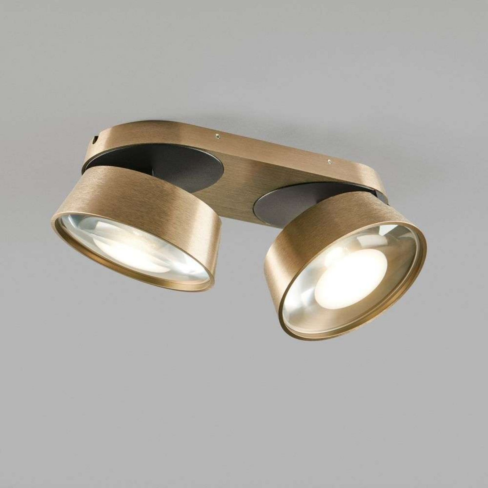 Vantage 2+ Plafond 2700K Brass LIGHT-POINT - Vardagsrum - Aluminium
