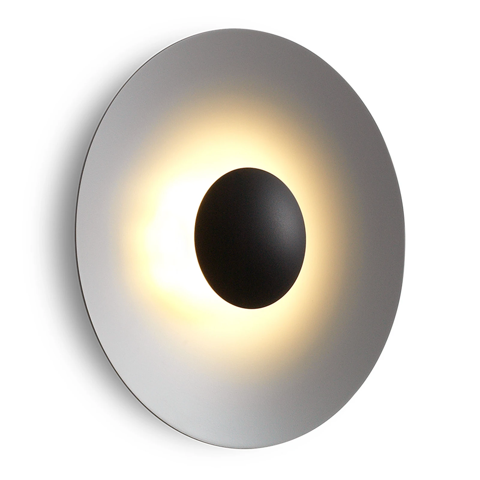 MARSET Ginger 32C LED-Wandlampe Ø32cm steingrau