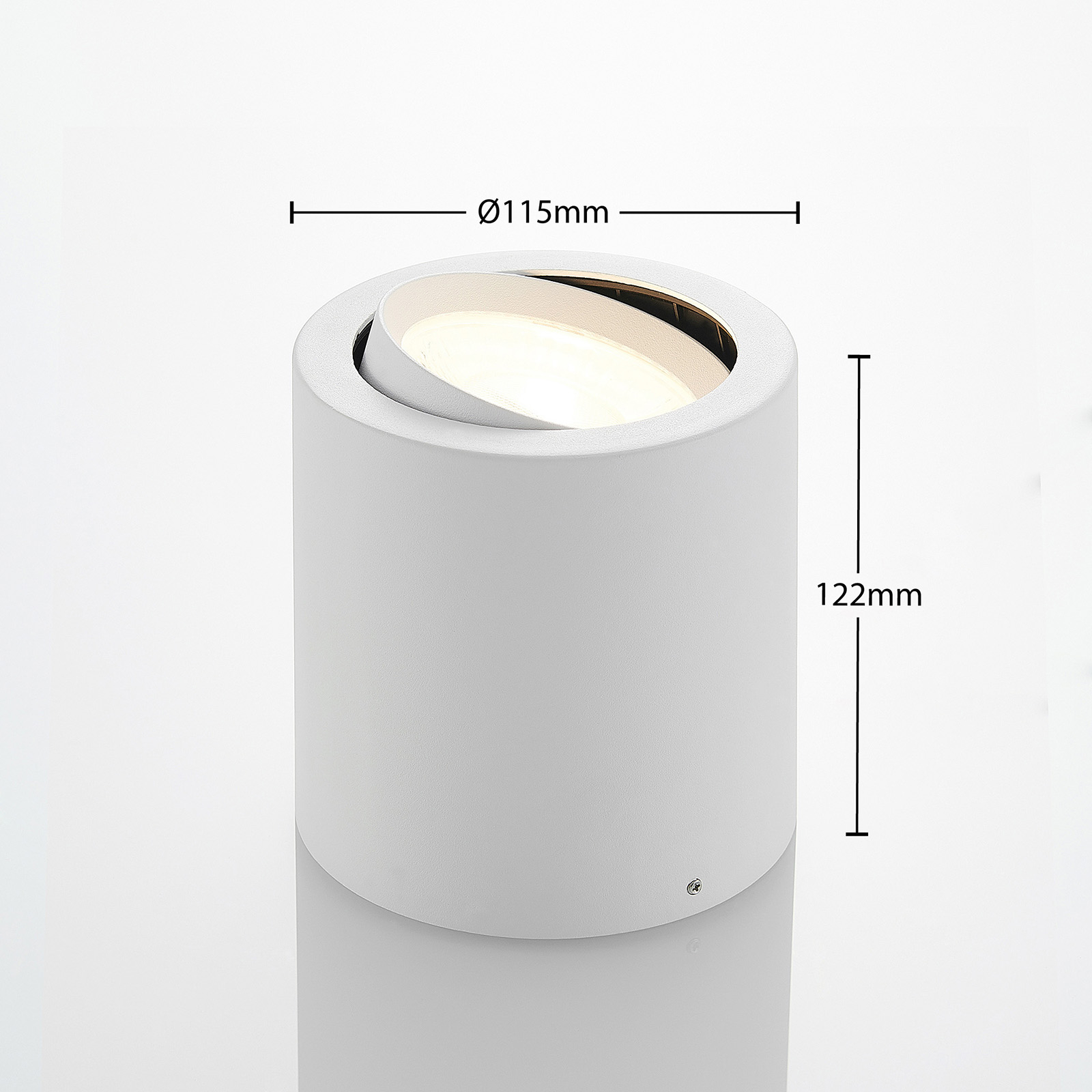 Arcchio Bircan aluminium LED downlight, 16 W