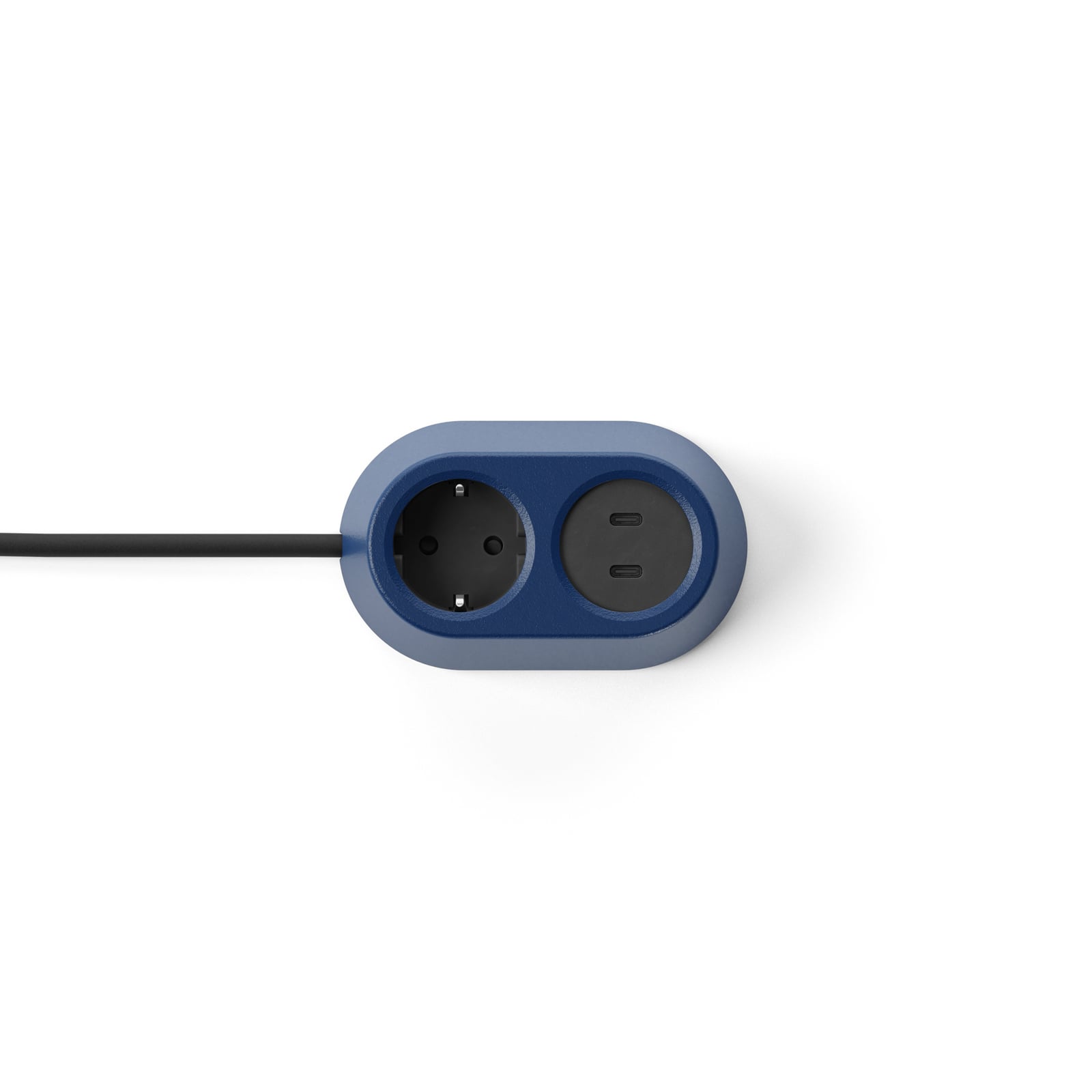 Prise NOMAD BLOCK bleue 1x type F + USB - Forming Function Prise NOMAD BLOCK bleue 1x type F + USB - Forming Function