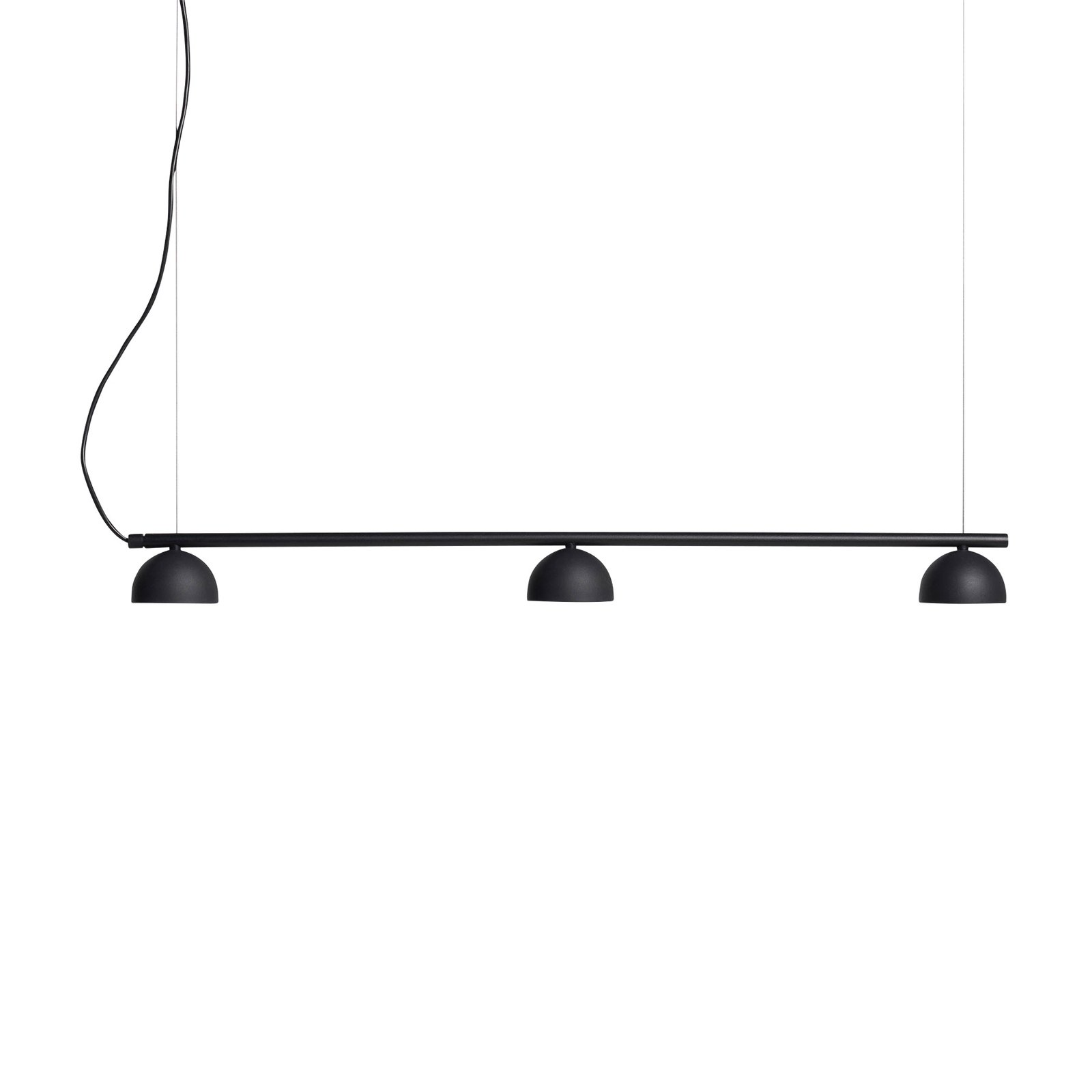 Northern Blush LED-hänglampa, 3 lampor svart