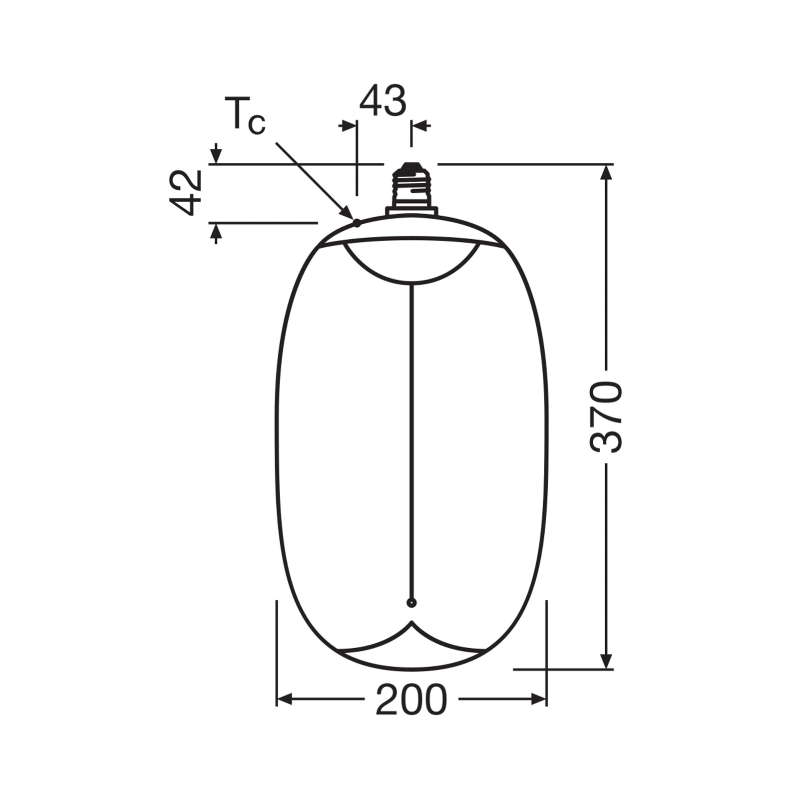 OSRAM LED Big E27 E27 12W 818 Filament røyk dimbar