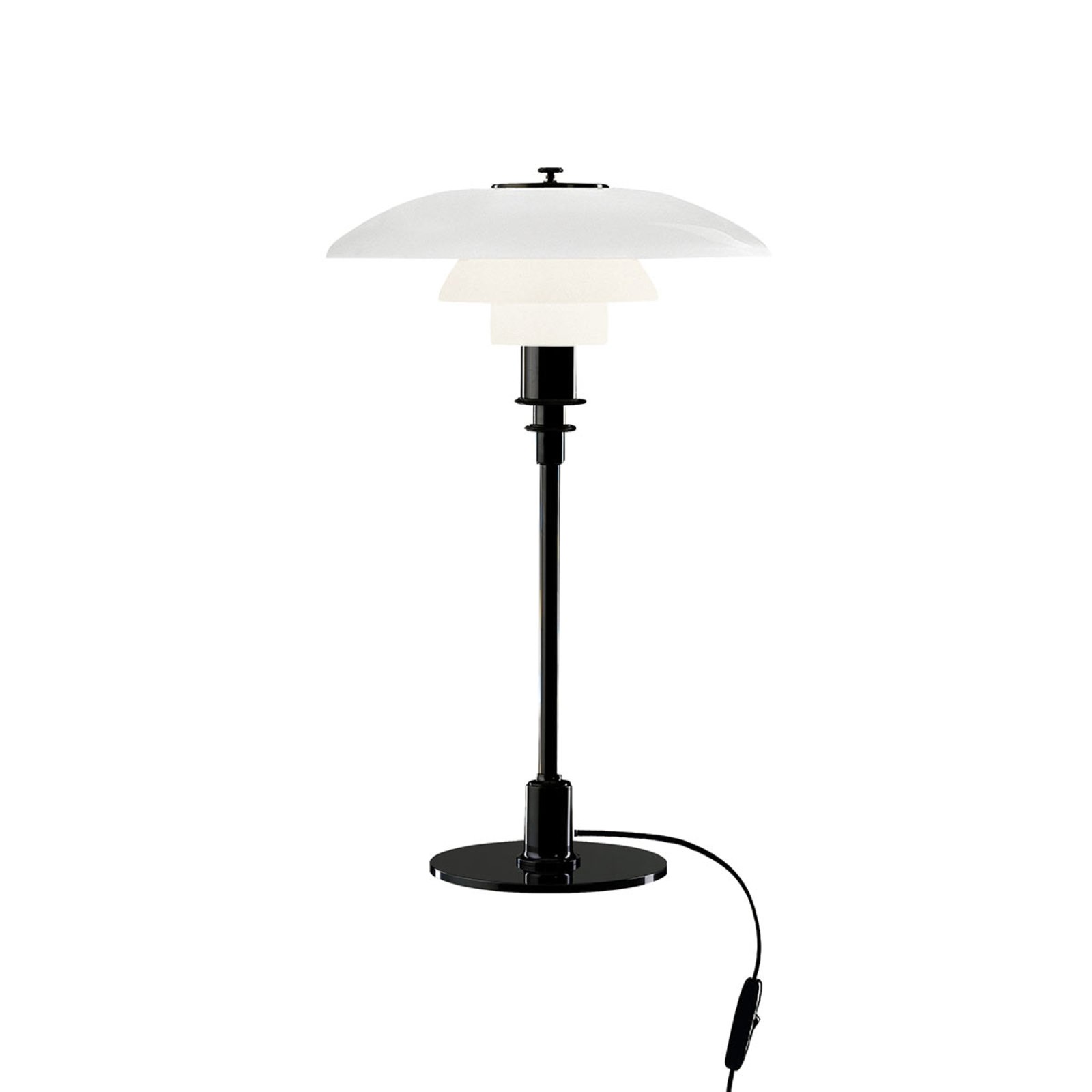 PH 3/2 Tafellamp Zwart Gemetaliseerd - Louis Poulsen