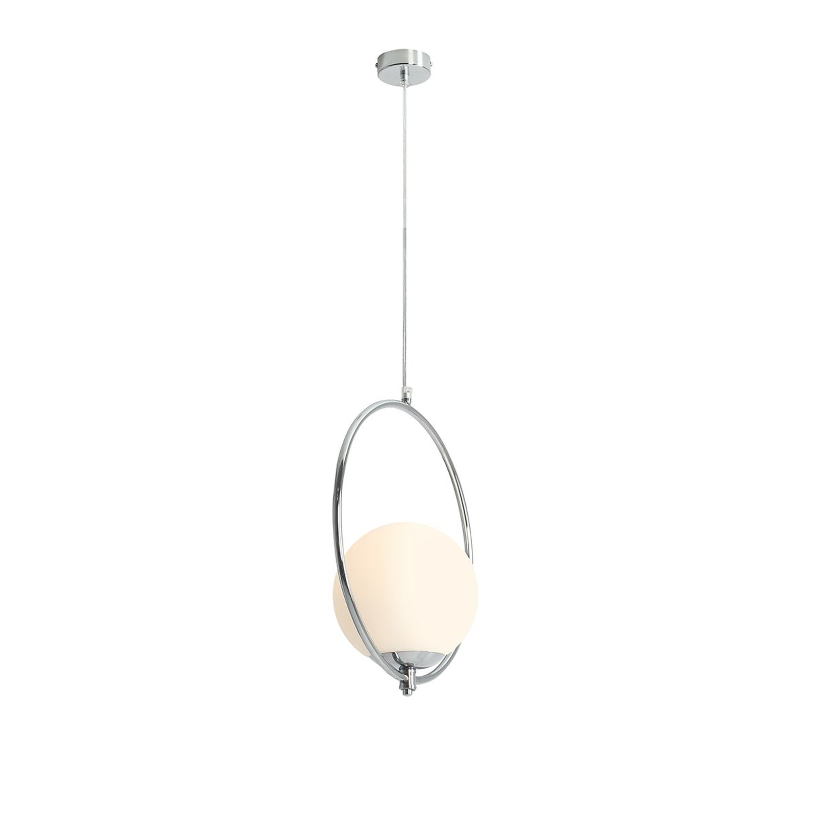Lampada a sospensione Sol, cromo