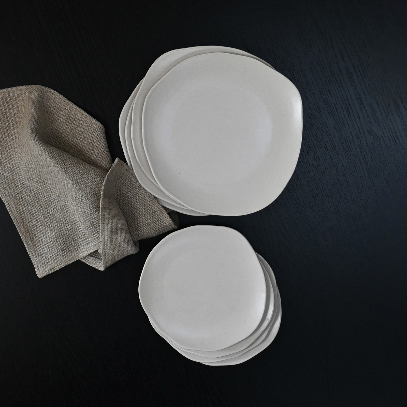 Naczynia Native, zestaw 8 sztuk, kamień, białe – 101 Copenhagen