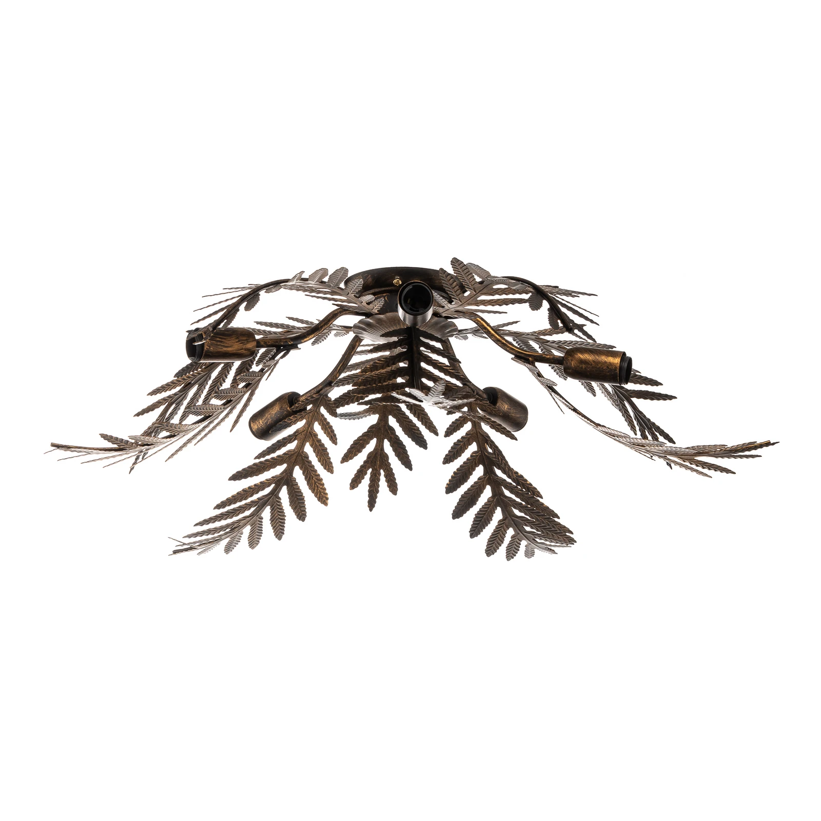 Plafonnier Felce en forme de fougère en bronze, Ø 75 cm
