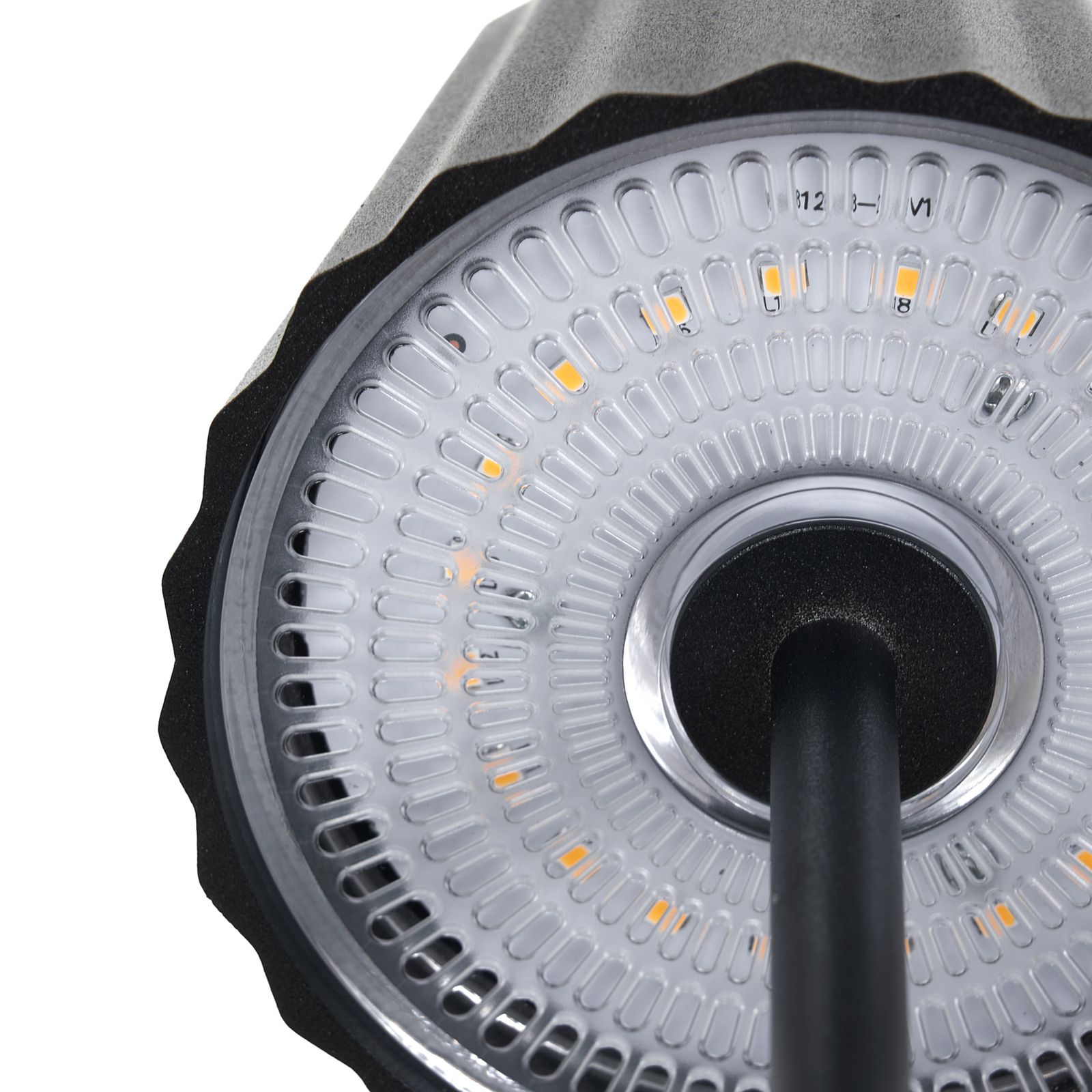 Lindby LED-Akku-Tischlampe Esali, schwarz, Aluminium, 11 cm