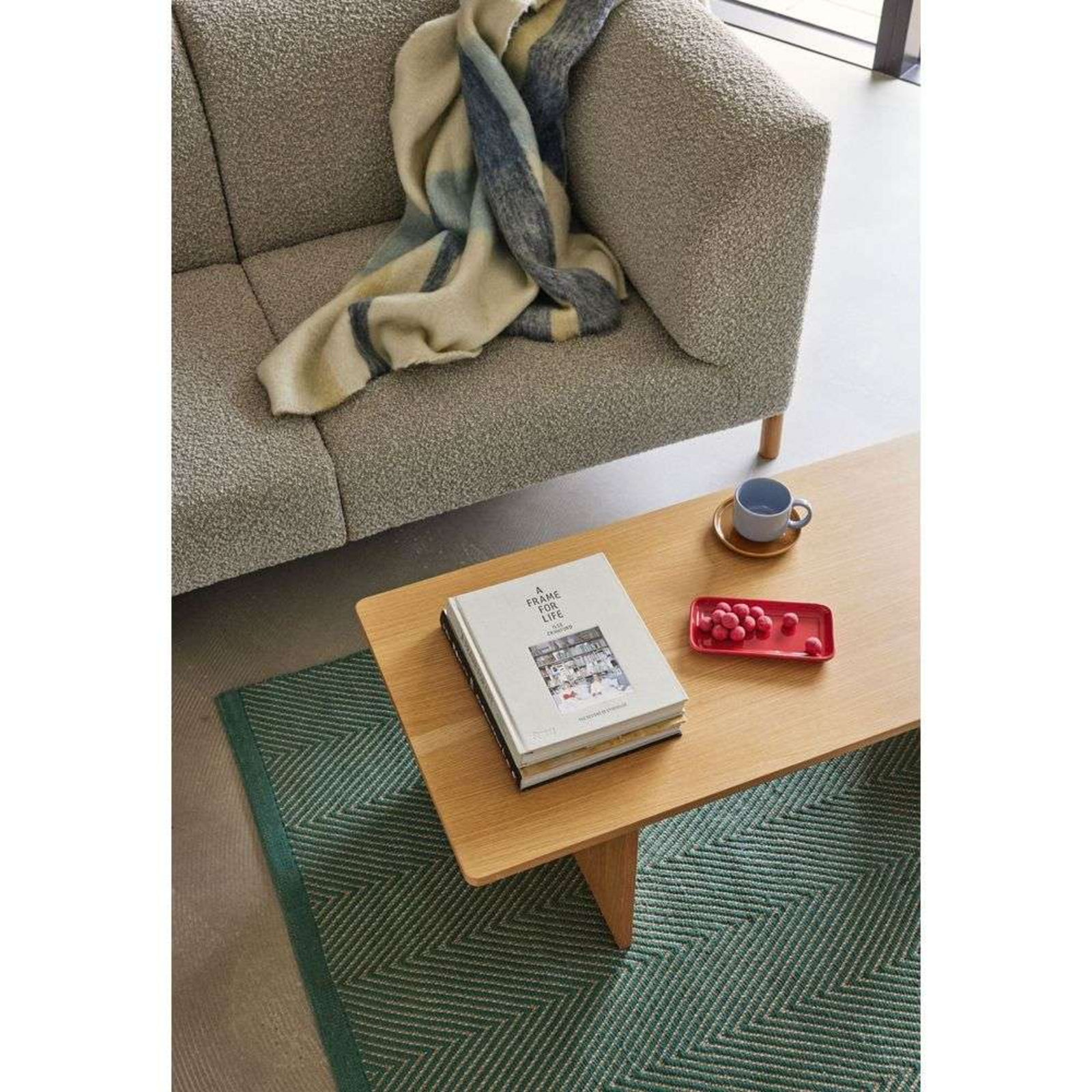 Mellow Rug 120x180 Green - Hübsch