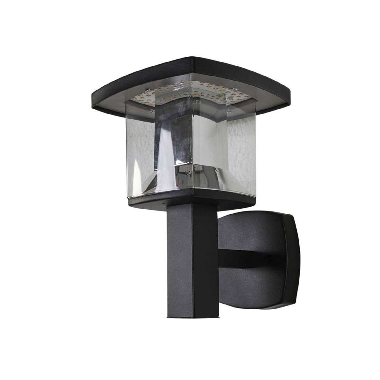 Askan Outdoor Wall Lamp Black/Clear - Lindby