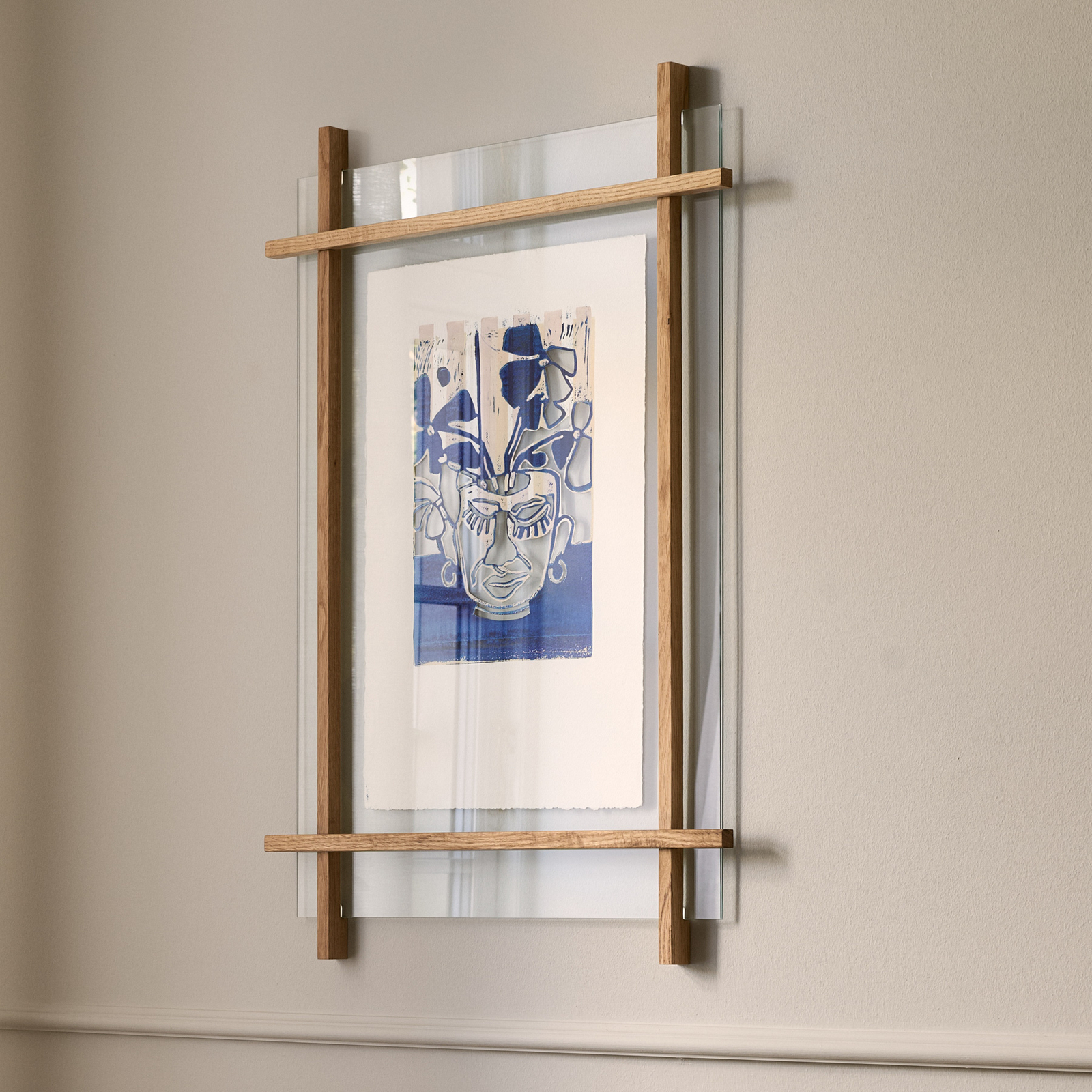 Daiku picture frame, 42cm x 30cm, oak/glass - GEJST