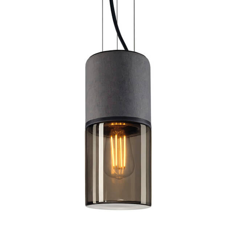 SLV Lisenne Hängeleuchte mit Rauchglas