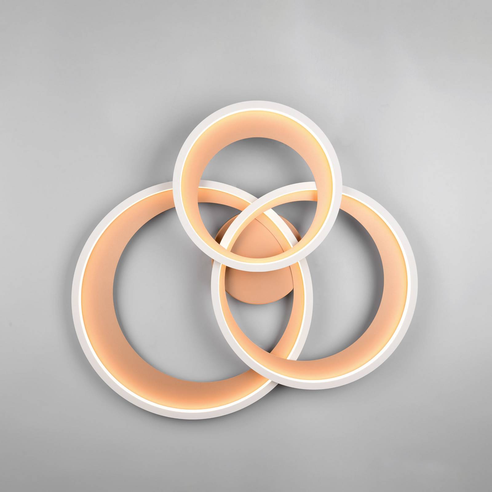 LED-Deckenleuchte Granada, braun, Länge 71 cm, Metall, CCT günstig online kaufen