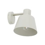 Dunka wall light, taupe, 1-bulb, steel, E27, height 17 cm