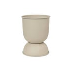 ferm LIVING flower pot Hourglass, beige, Ø 21 cm, reversible