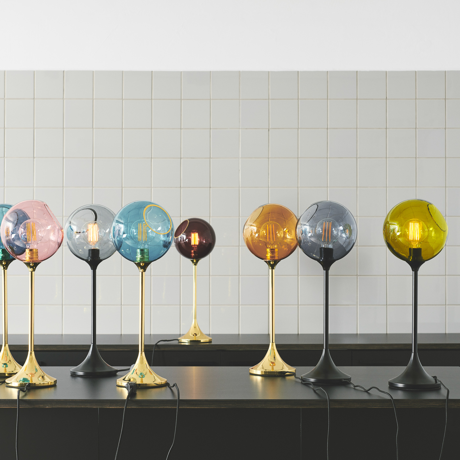 Ballroom Tischleuchte Smoke/Black - Design By Us