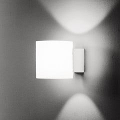 Martinelli Luce Tube kinkiet, szklany klosz 10 cm