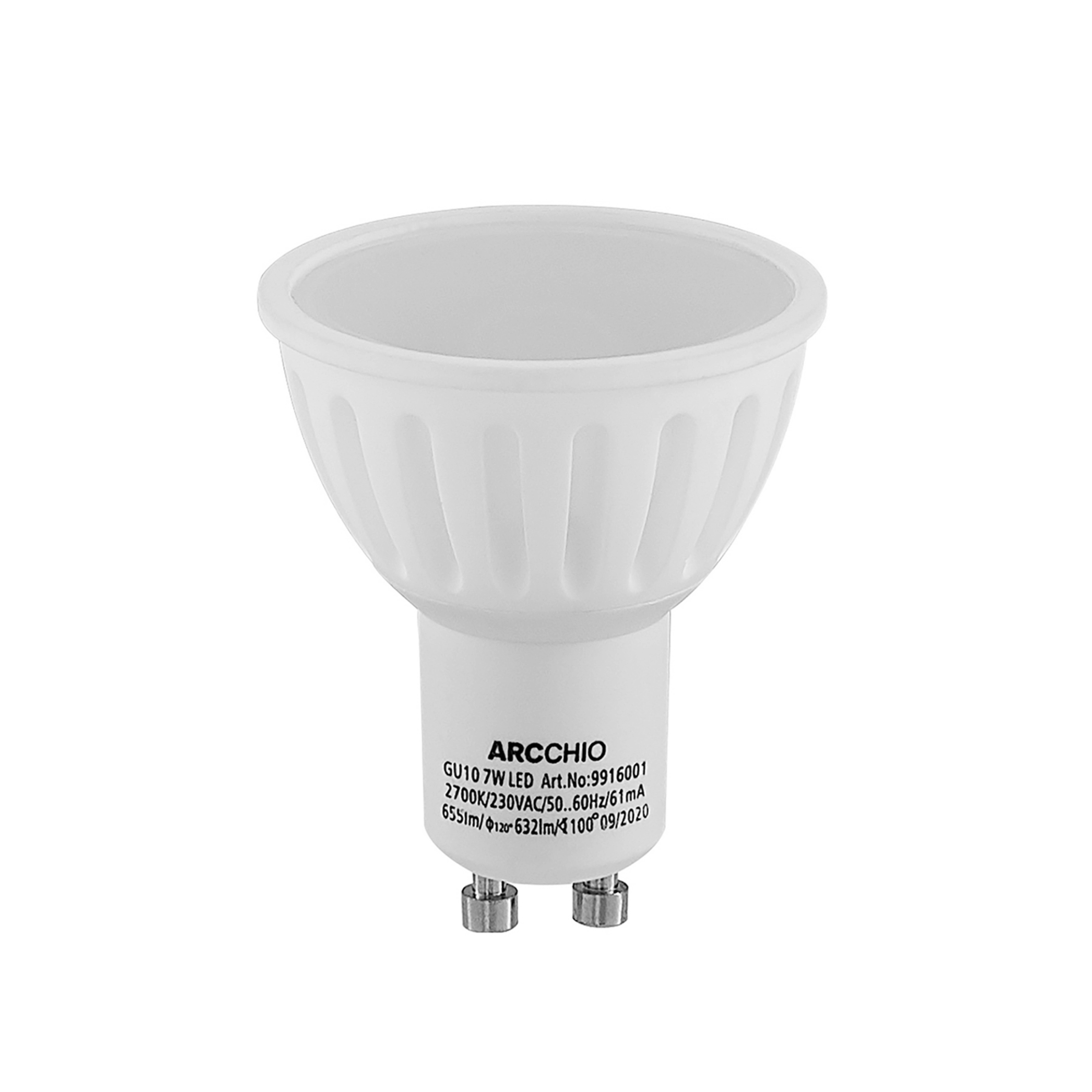 Arcchio LED reflectorlamp GU10 100° 7W 2.700K