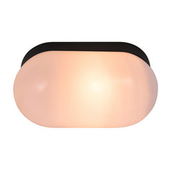 Aplique Foam en forma ovalada con IP44, negro