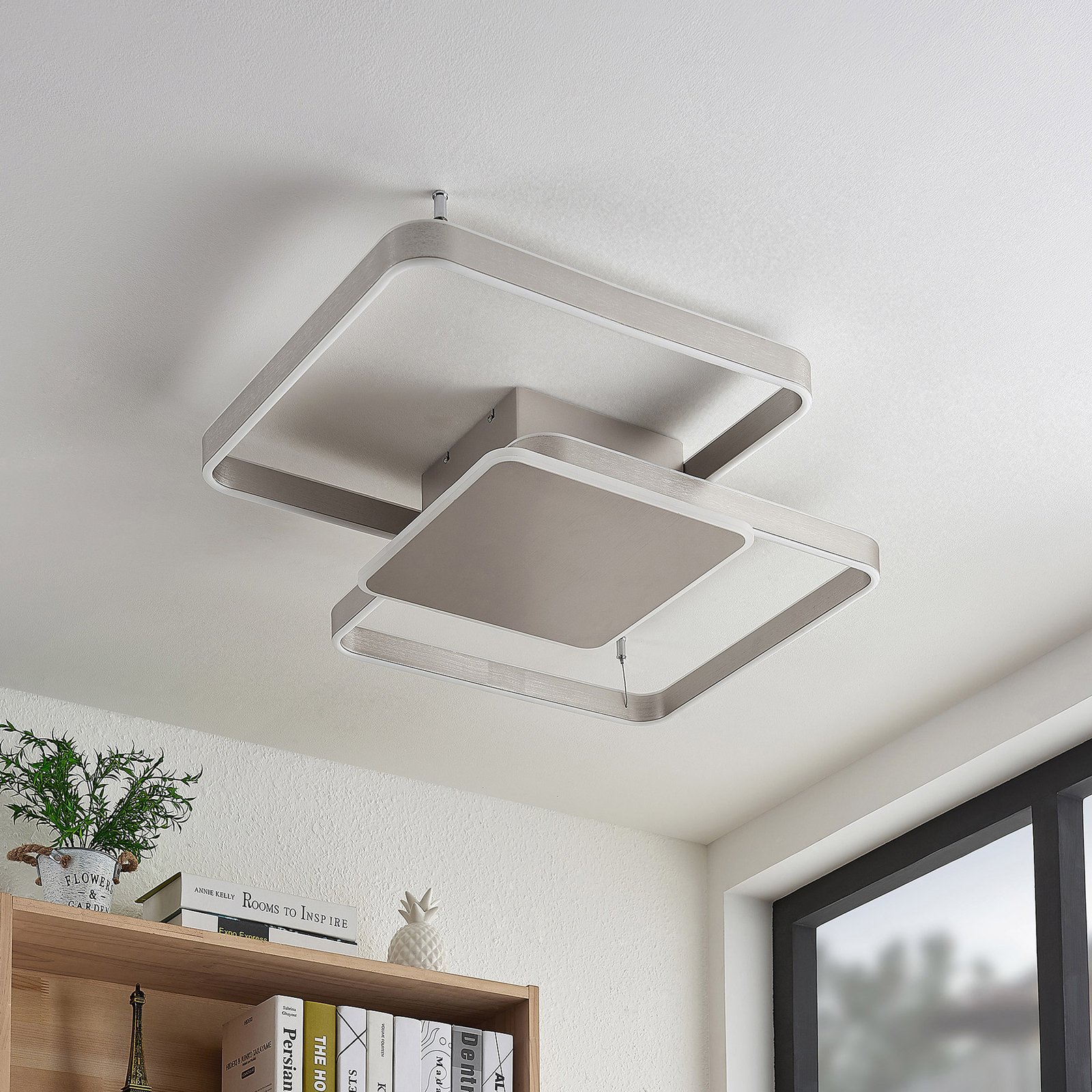 Kadira 70 Ceiling Lamp Nickel - Lucande
