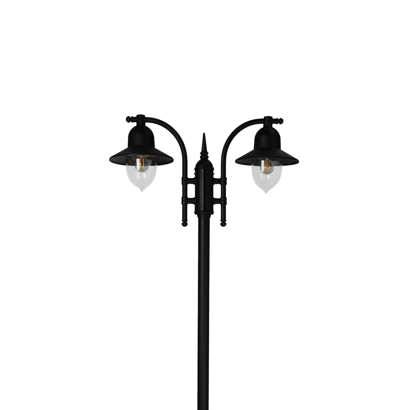 Como 2 Lampadaire de Parc avec Ancrage Sol Noir - Norlys