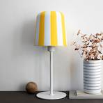 Dyberg Larsen table lamp Gry, yellow/white, height 49.5 cm