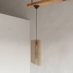 Envostar Peach Puff hanglamp houtlamellen 1-lamp