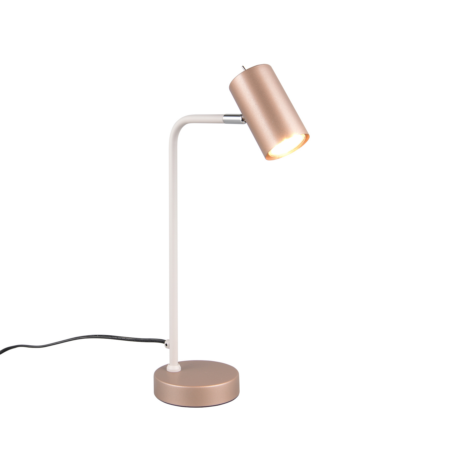 Marley table lamp, height 45 cm, metal, adjustable spot