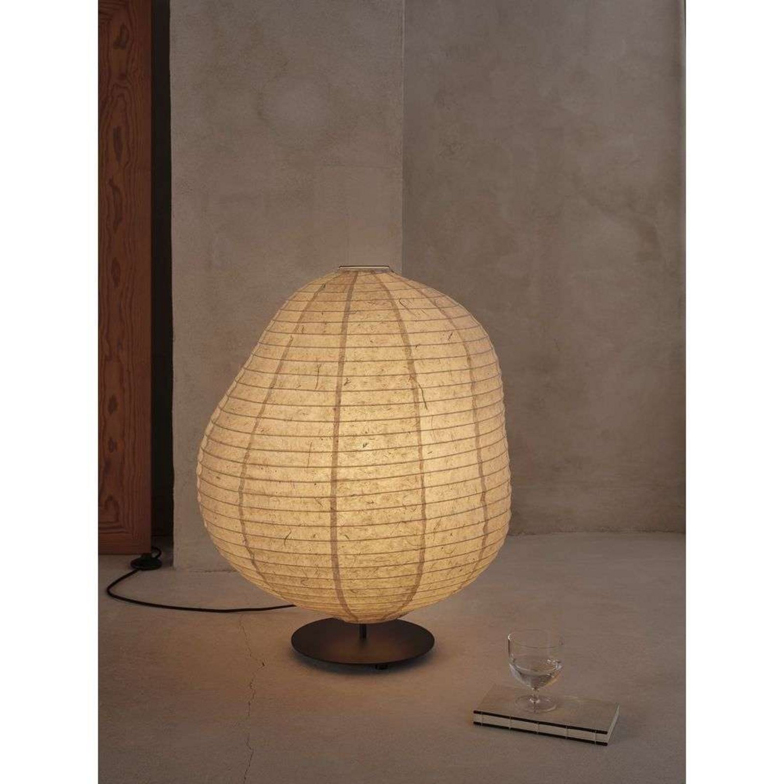 Kurbis Lampadar Low Natural/Negru - Ferm Living