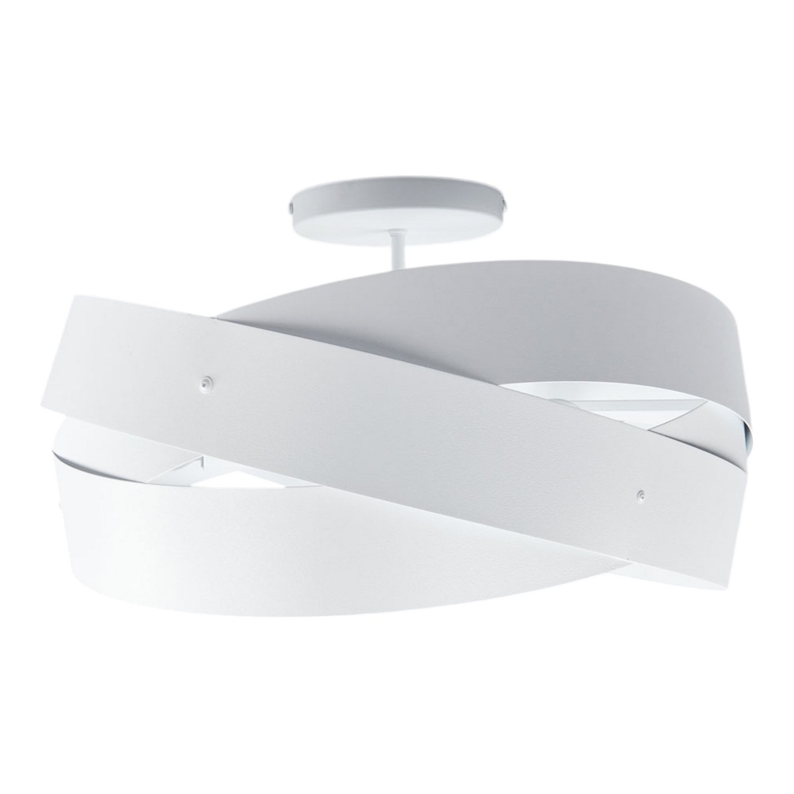 Tornado - beautifully shaped ceiling lamp in white