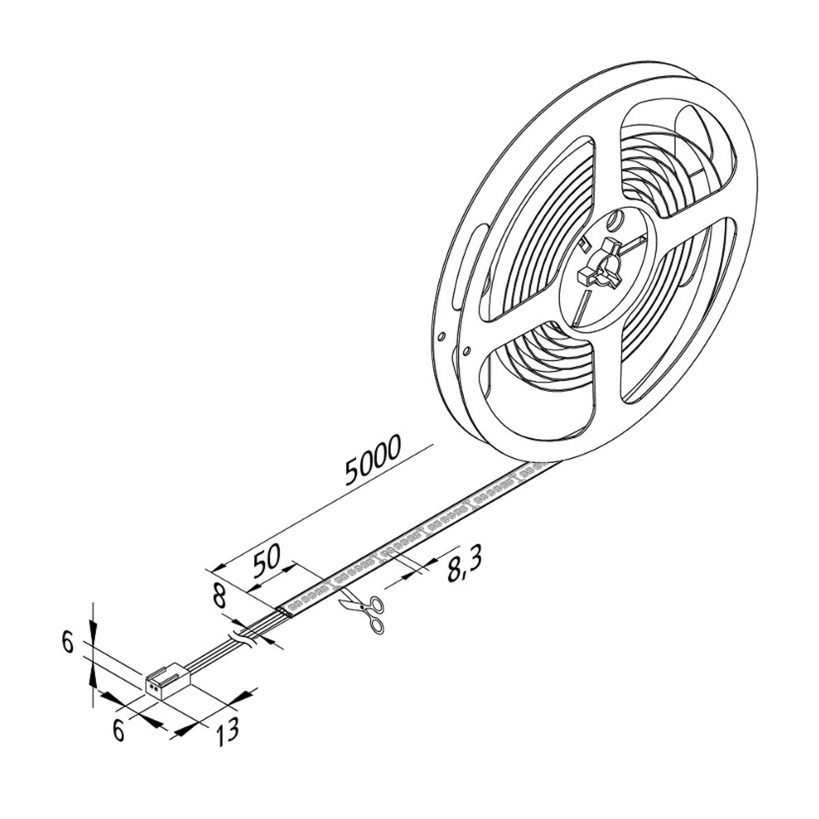 LED-Strip Basic-Tape S, IP54, 4.000K, Länge 500cm günstig online kaufen