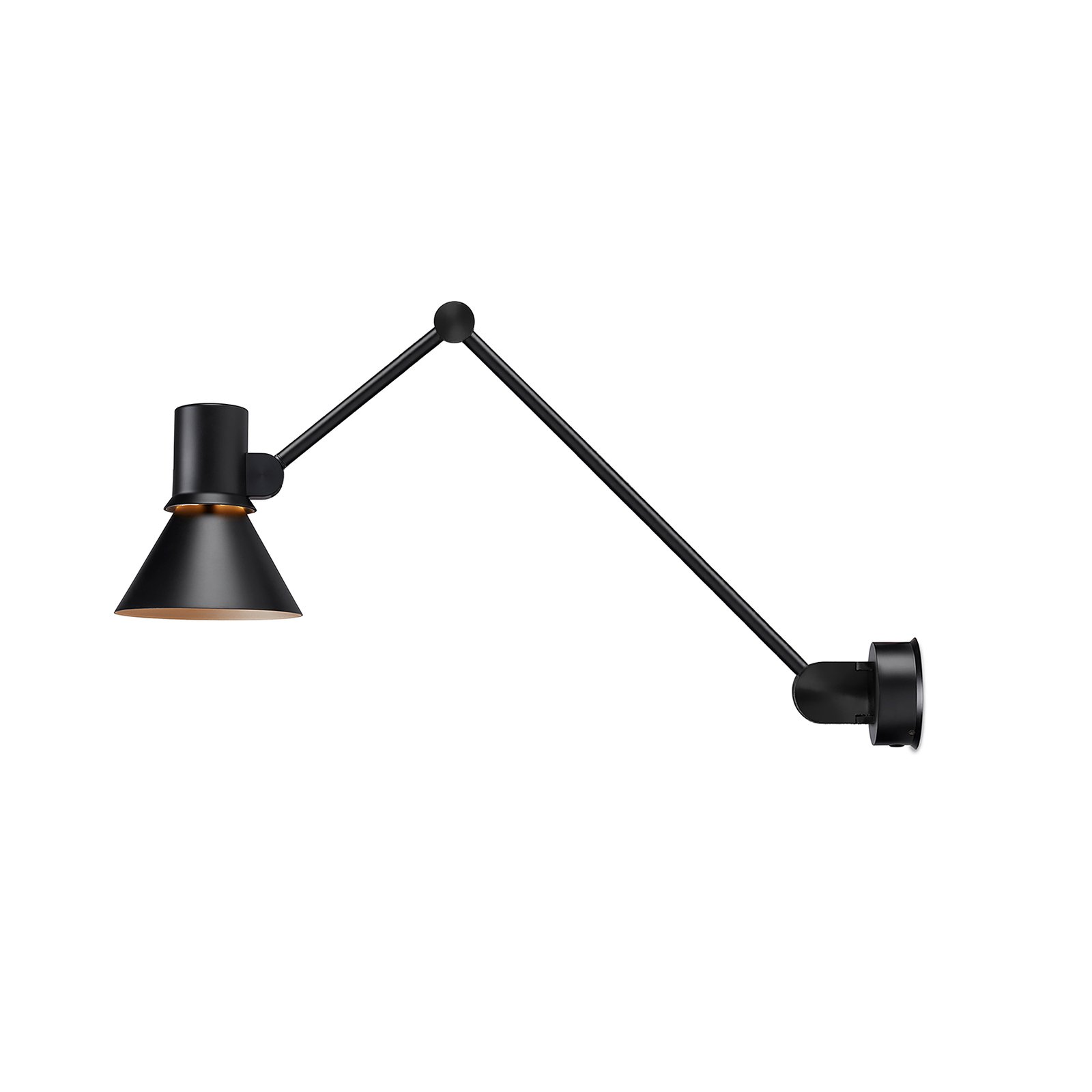 Anglepoise Type 80 W3 wandlamp, matzwart