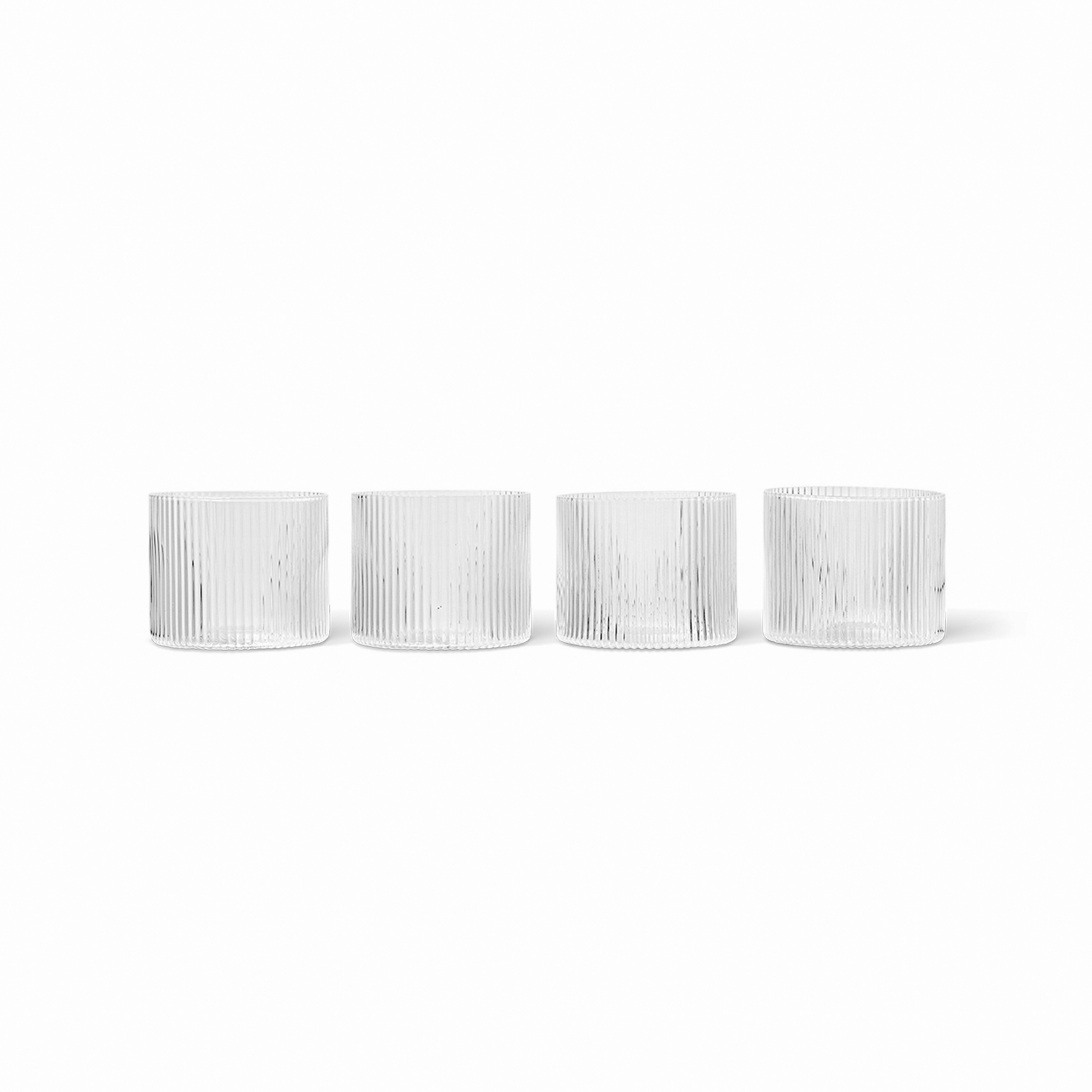 Ripple Low Glasses Set of 4 Clear - Ferm Living