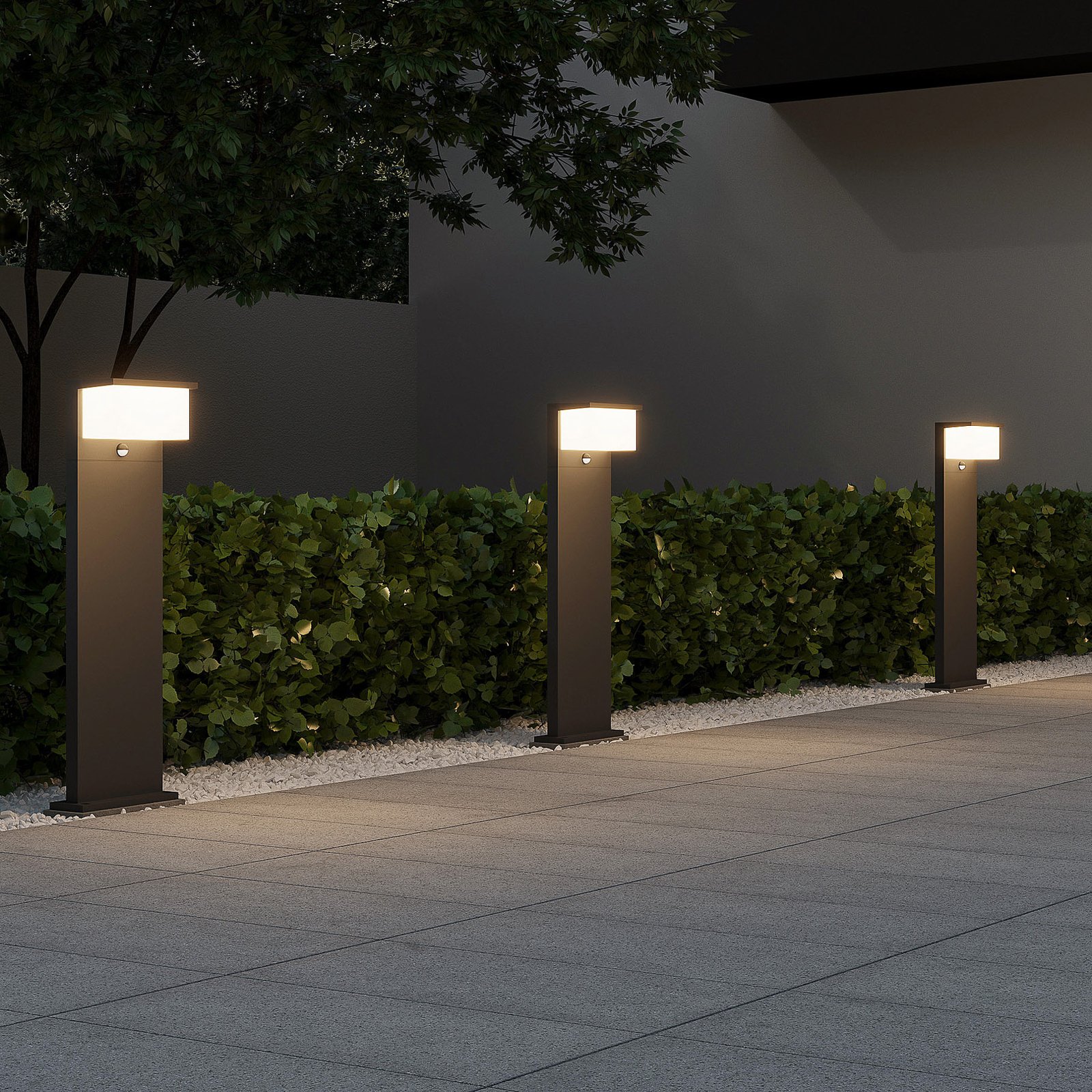 LED path light Nestos with motion sensor, IP54