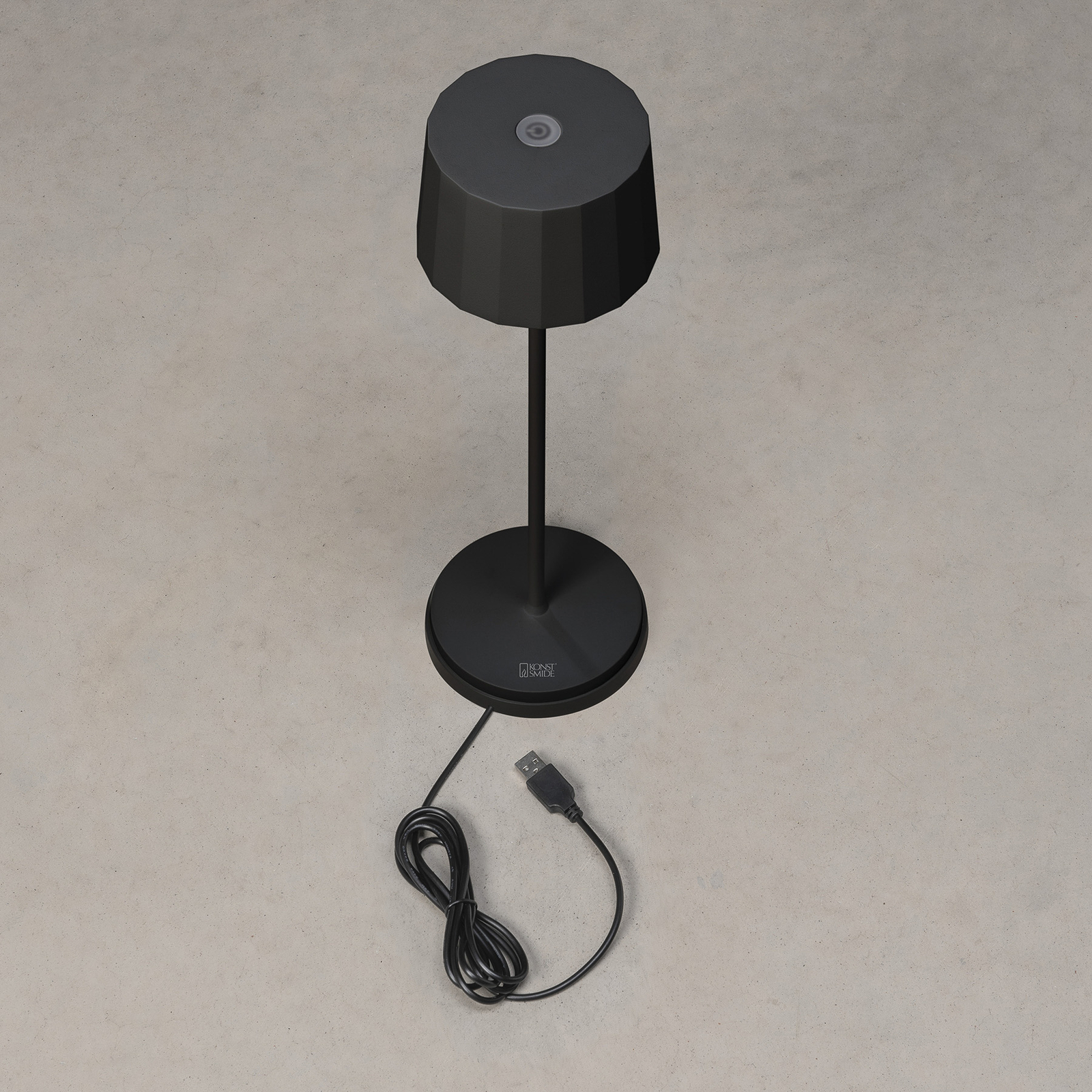 Positano LED-bordlampe til udendørs brug, sort